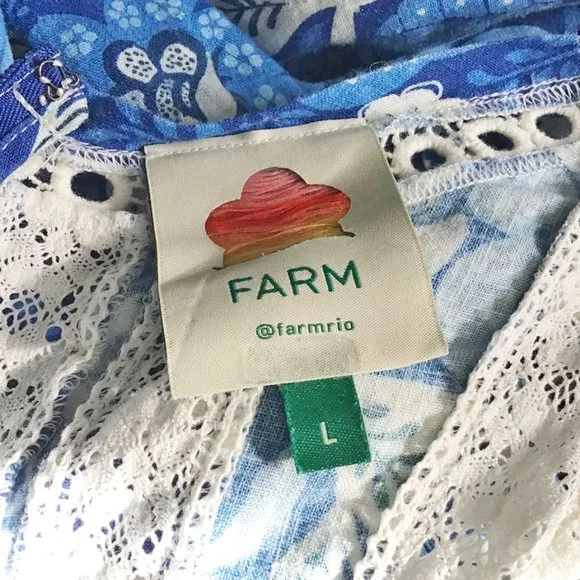 Farm Rio Full of Flowers Ruffled Jumpsuit
